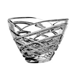 Modern * Lead crystal Oval bowl 21 cm (15218)